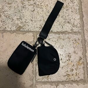 RARE lululemon dual pouch wristlet